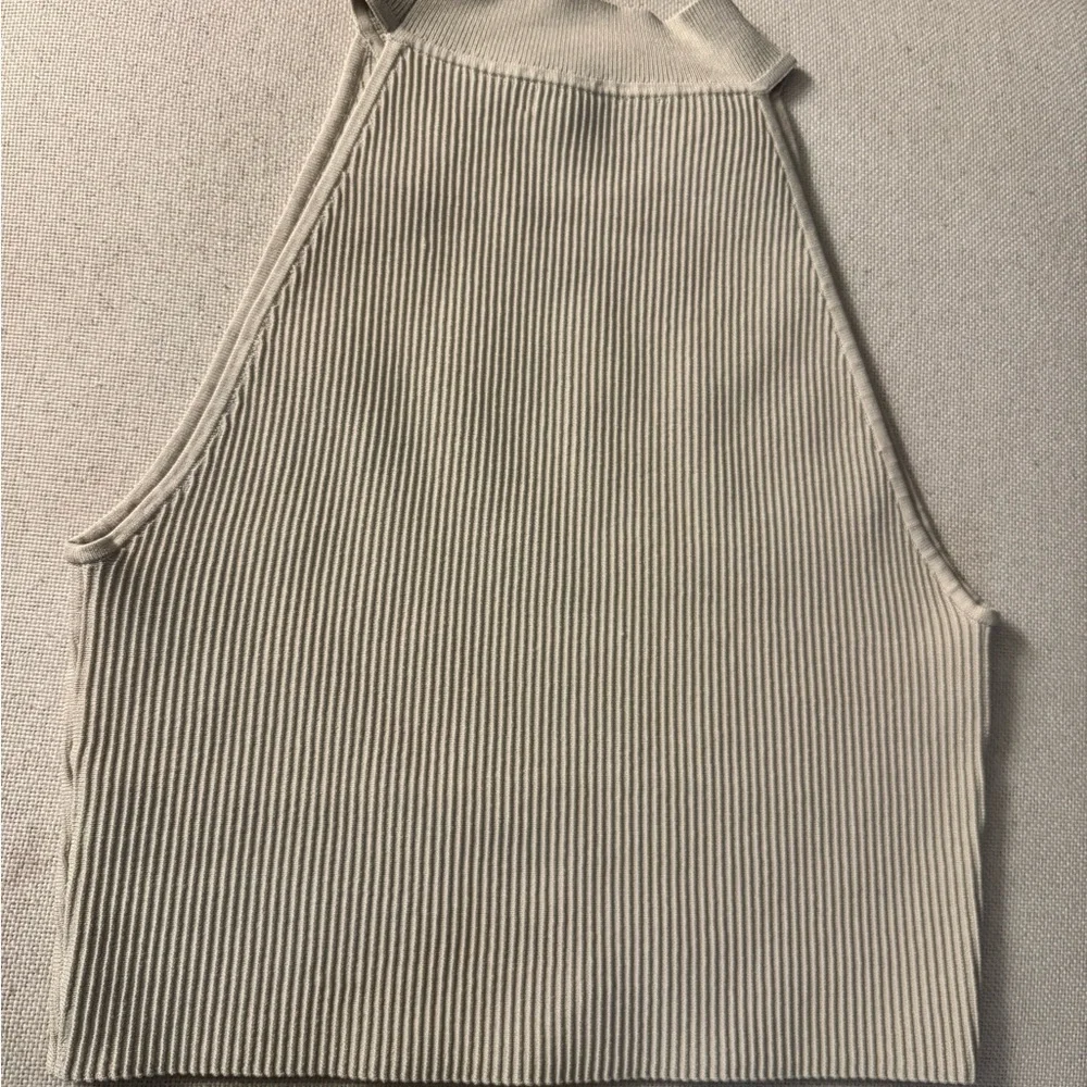 Babaton Ribbed Tank Top - Cream - Picture 3 of 3